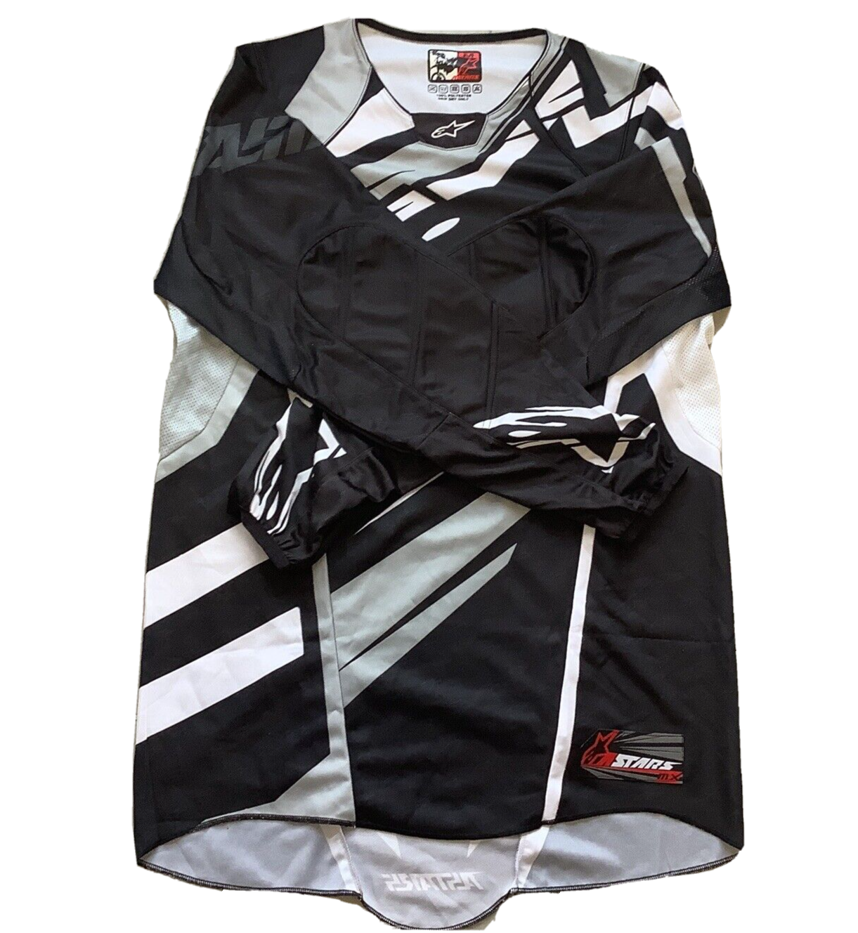 Alpinestars MX Motocross Jersey Techstar Black White