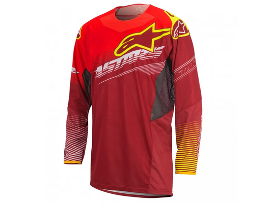 Alpinestars MX Motocross Jersey Techstar Factory Red-White-Fluorescent Yellow