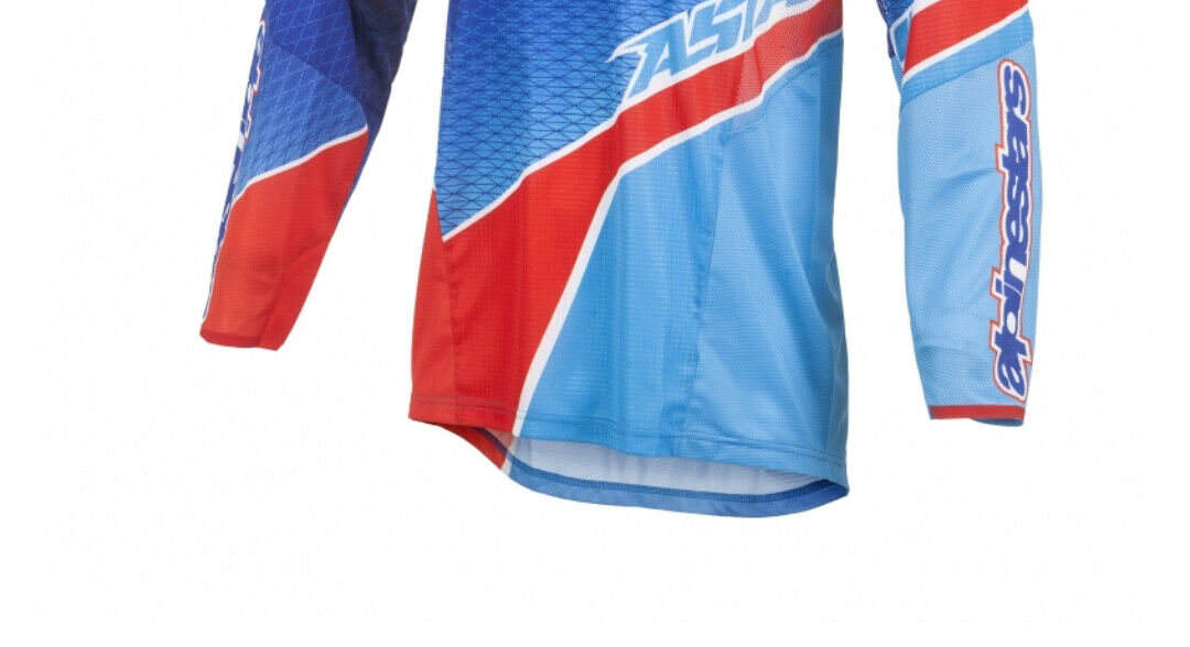 Alpinestars MX Motocross Jersey Techstar Venom Blue Cyan Red