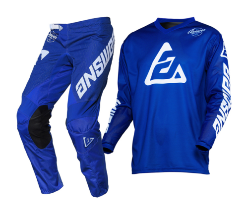 Answer MX Motocross Kit Arkon Bold Vented Reflex White (Blue)
