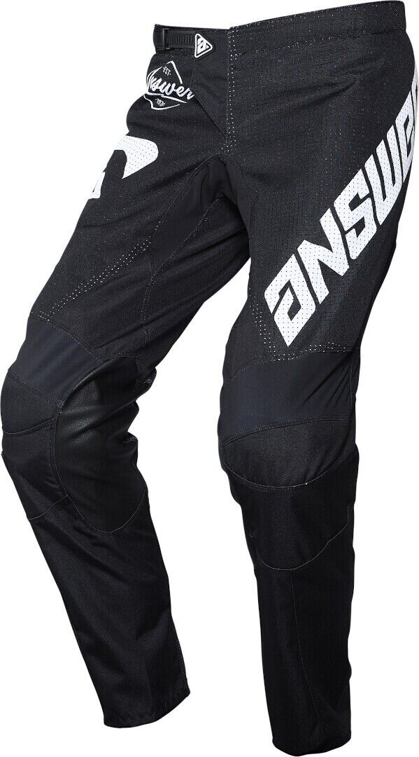 Answer MX Motocross Pants Arkon Bold Vented Black White