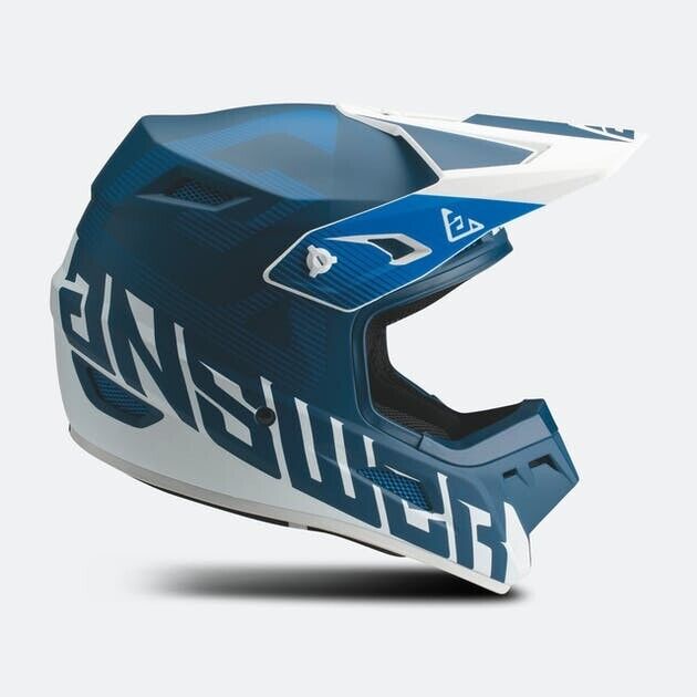 Answer YOUTH MX Motocross Helmet AR-1 Blue White