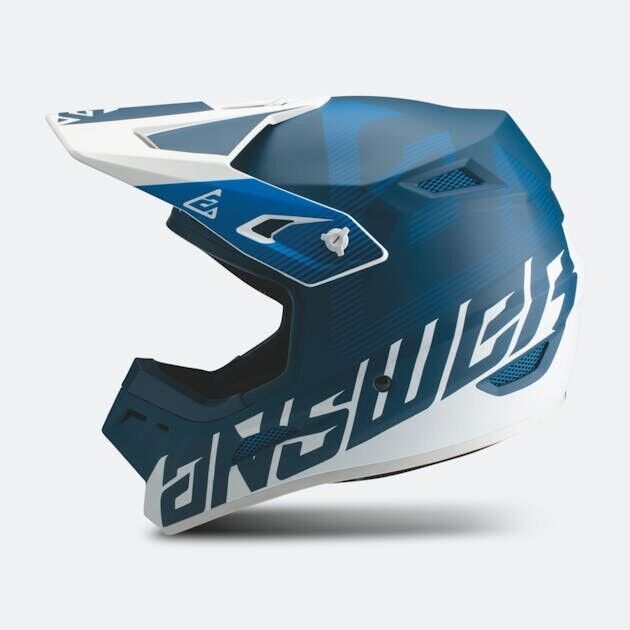 Answer YOUTH MX Motocross Helmet AR-1 Blue White