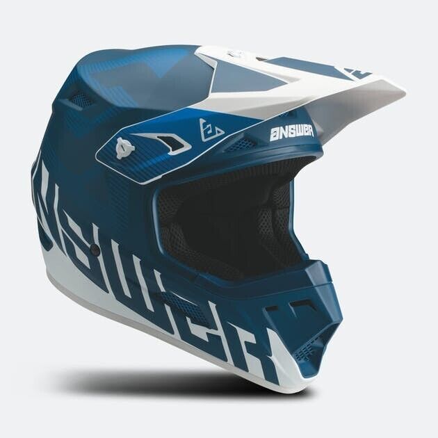 Answer YOUTH MX Motocross Helmet AR-1 Blue White