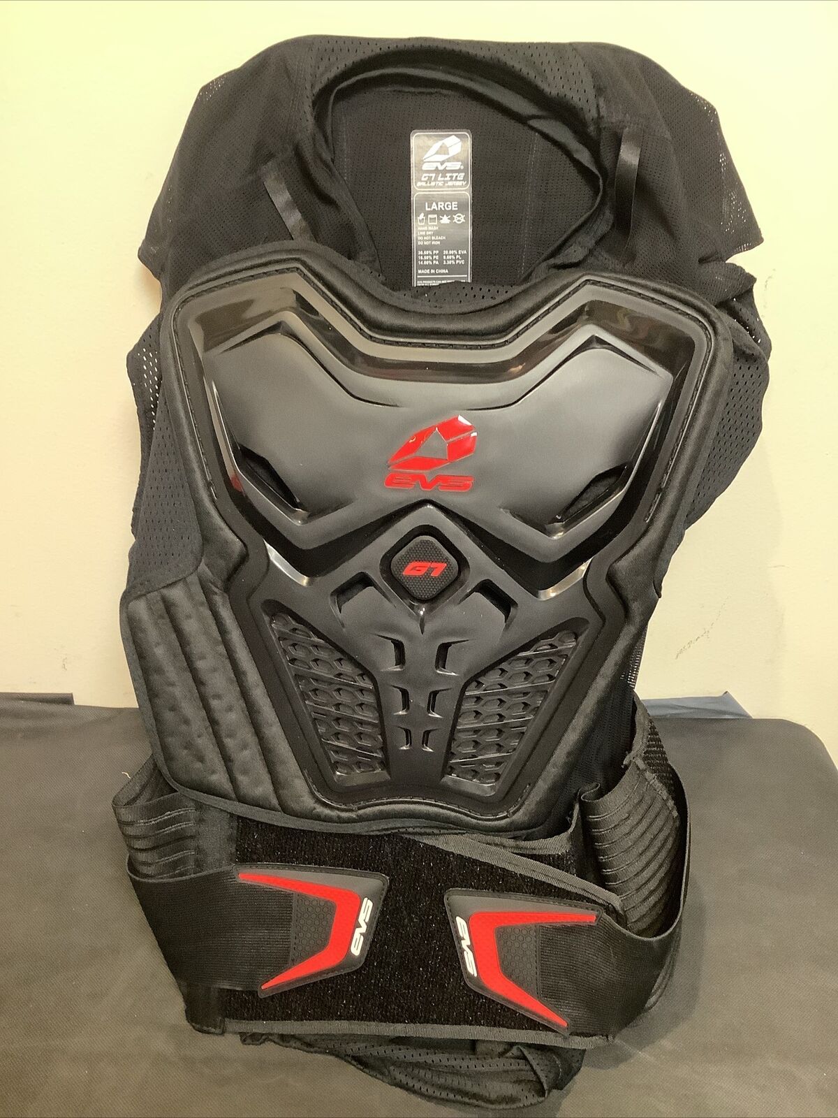 EVS G7 Lite Ballistic Protector Jersey Black