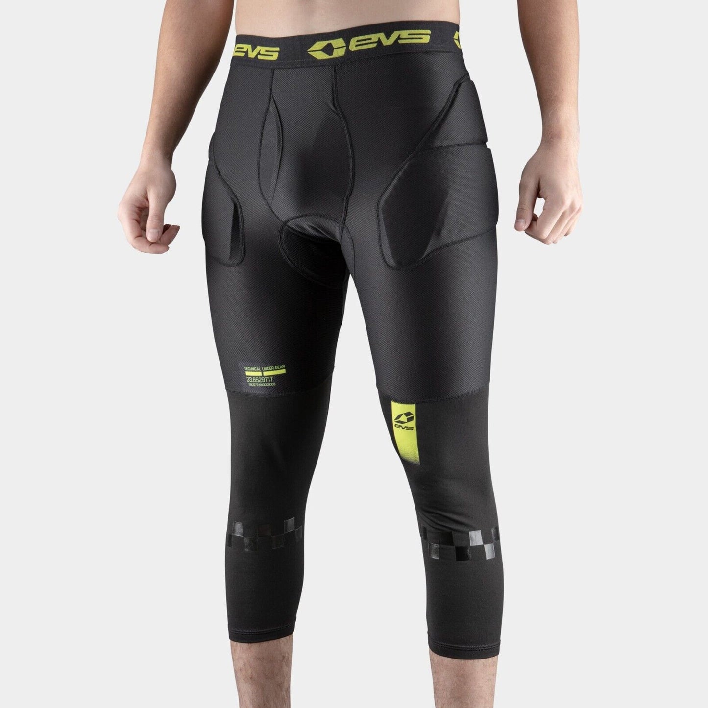 EVS Sports MX Motocross 3/4 Technical Impact Pant Black/Flo