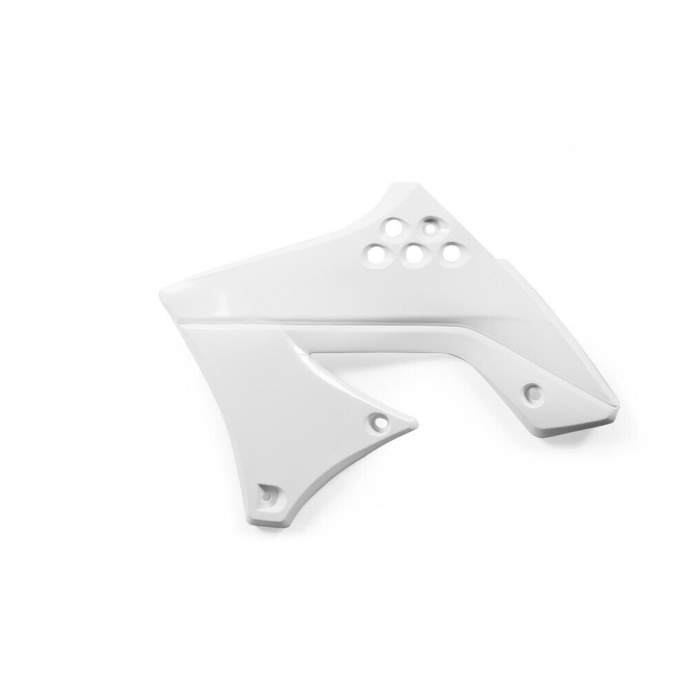 Kawasaki KX250F MX Motocross Radiator Scoops '09 White Polisport Enduro