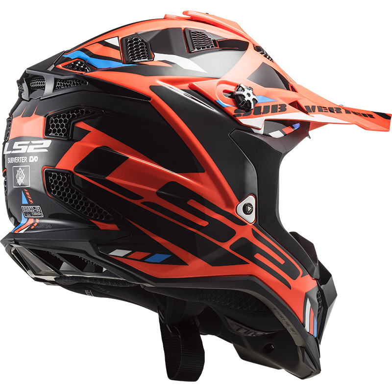 LS2 MX700 Subverter Evo Motocross Helmet Stomp Orange Black