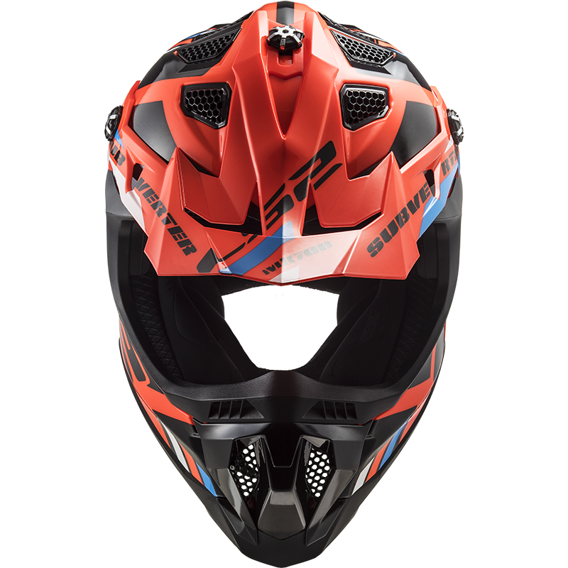 LS2 MX700 Subverter Evo Motocross Helmet Stomp Orange Black
