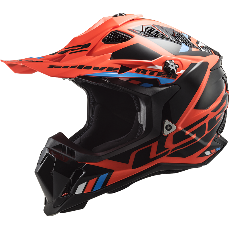 LS2 MX700 Subverter Evo Motocross Helmet Stomp Orange Black
