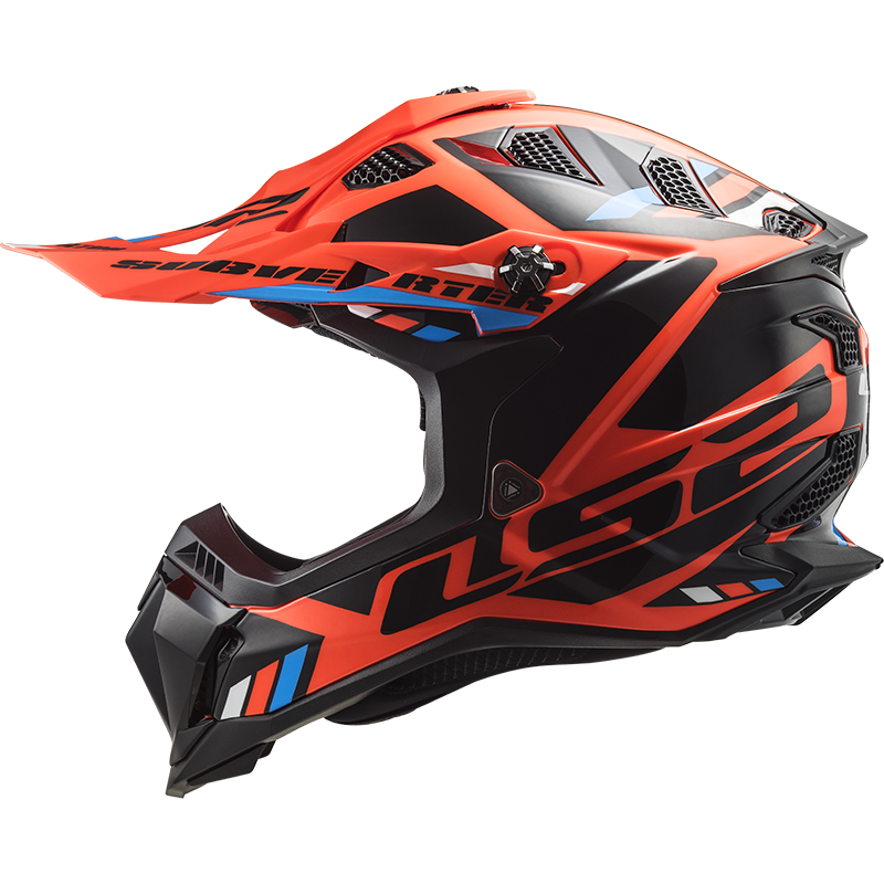 LS2 MX700 Subverter Evo Motocross Helmet Stomp Orange Black