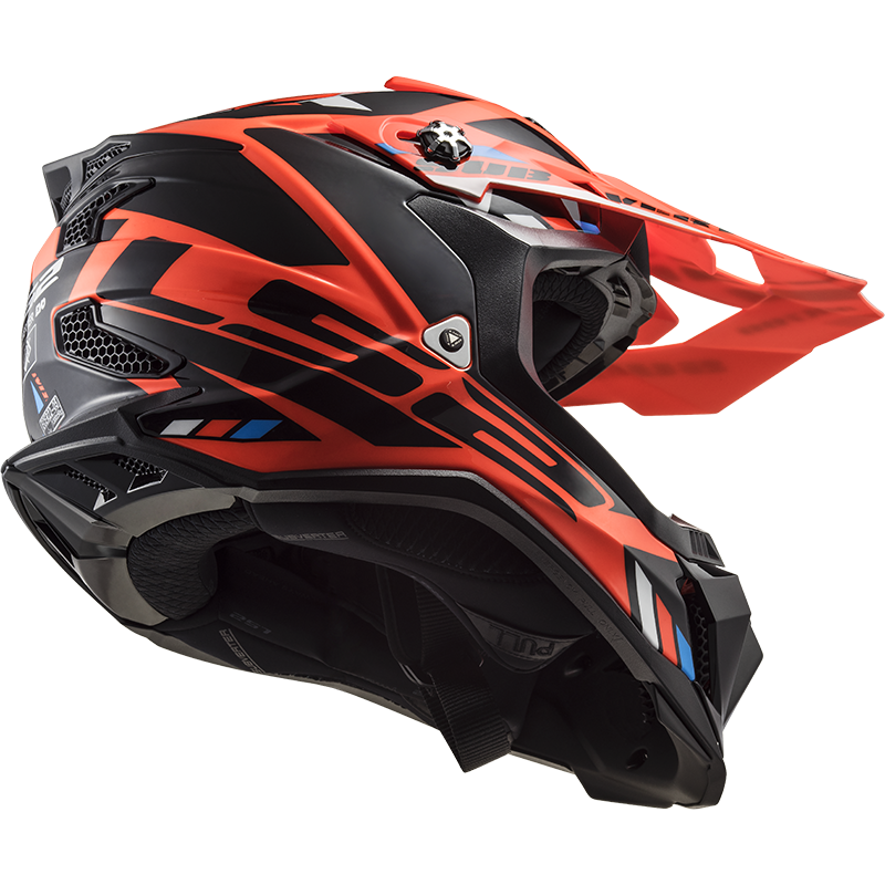 LS2 MX700 Subverter Evo Motocross Helmet Stomp Orange Black