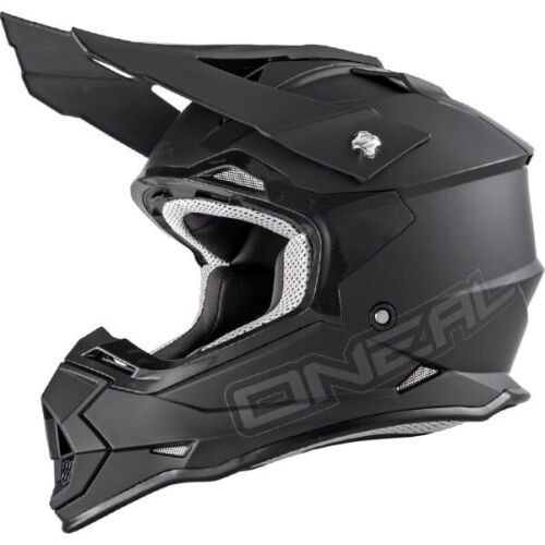 O'Neal Motocross Helmet Series 2 FLAT BLACK ACU Gold