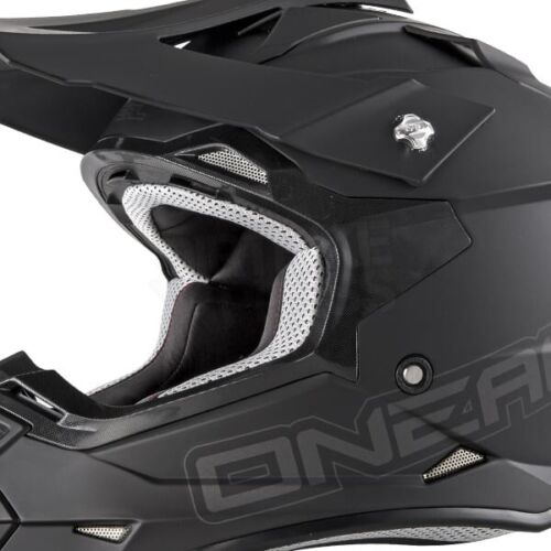 O'Neal Motocross Helmet Series 2 FLAT BLACK ACU Gold
