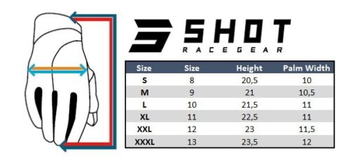 SHOT Mx Motocross Glove RAW