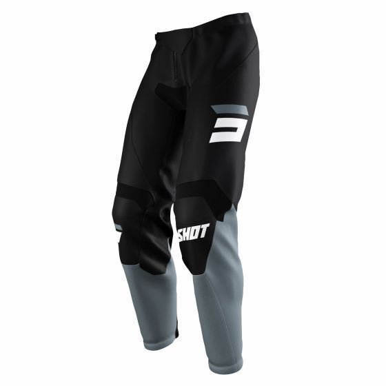 Shot Mx Motocross Pants Raw Burst Blac Grey