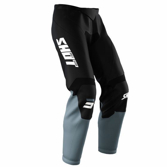 Shot Mx Motocross Pants Raw Burst Blac Grey