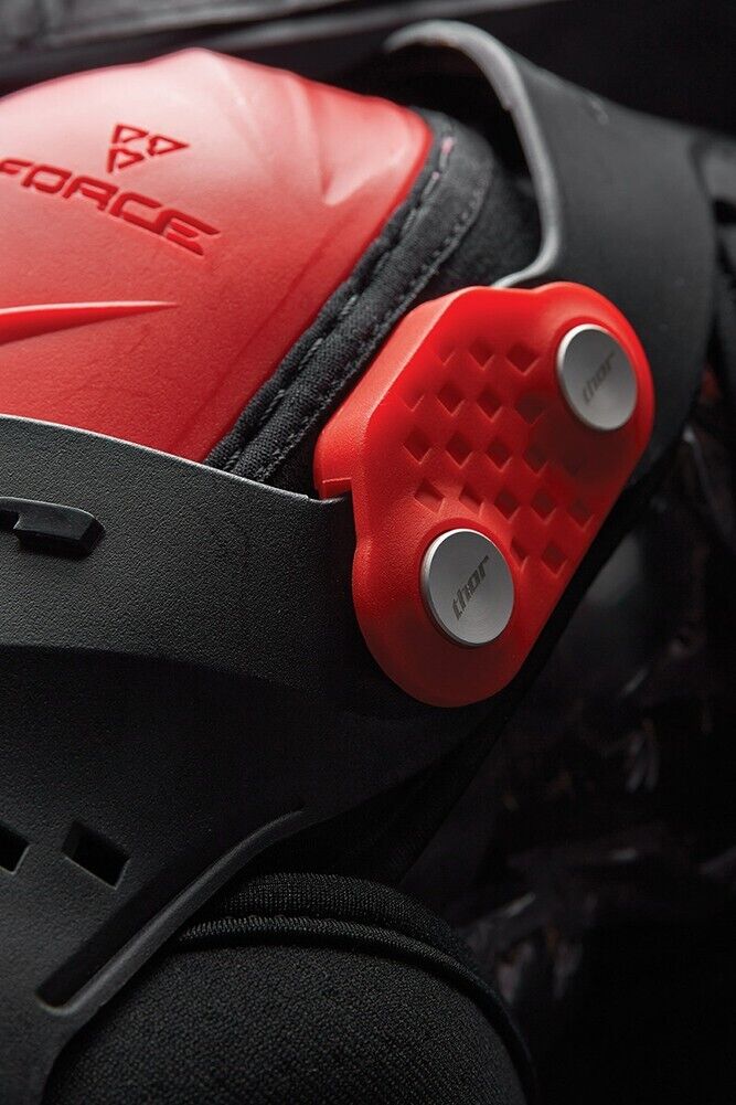 Thor MX Motocross Knee Guards Force XP L XL Black Red