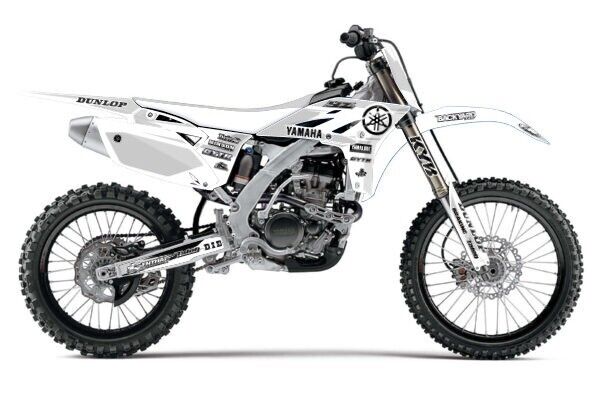 YAMAHA YZF250 MX Motocross Radiator Scoops '10 White Acerbis Enduro Plastics