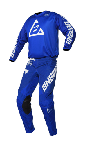 Answer MX Motocross Kit Arkon Bold Vented Reflex White (Blue)