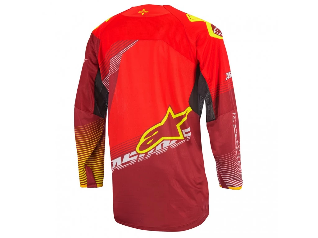 Alpinestars MX Motocross Jersey Techstar Factory Red-White-Fluorescent Yellow